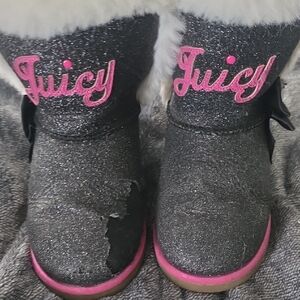 Juicy Couture Black and Pink Sparkle Accessories